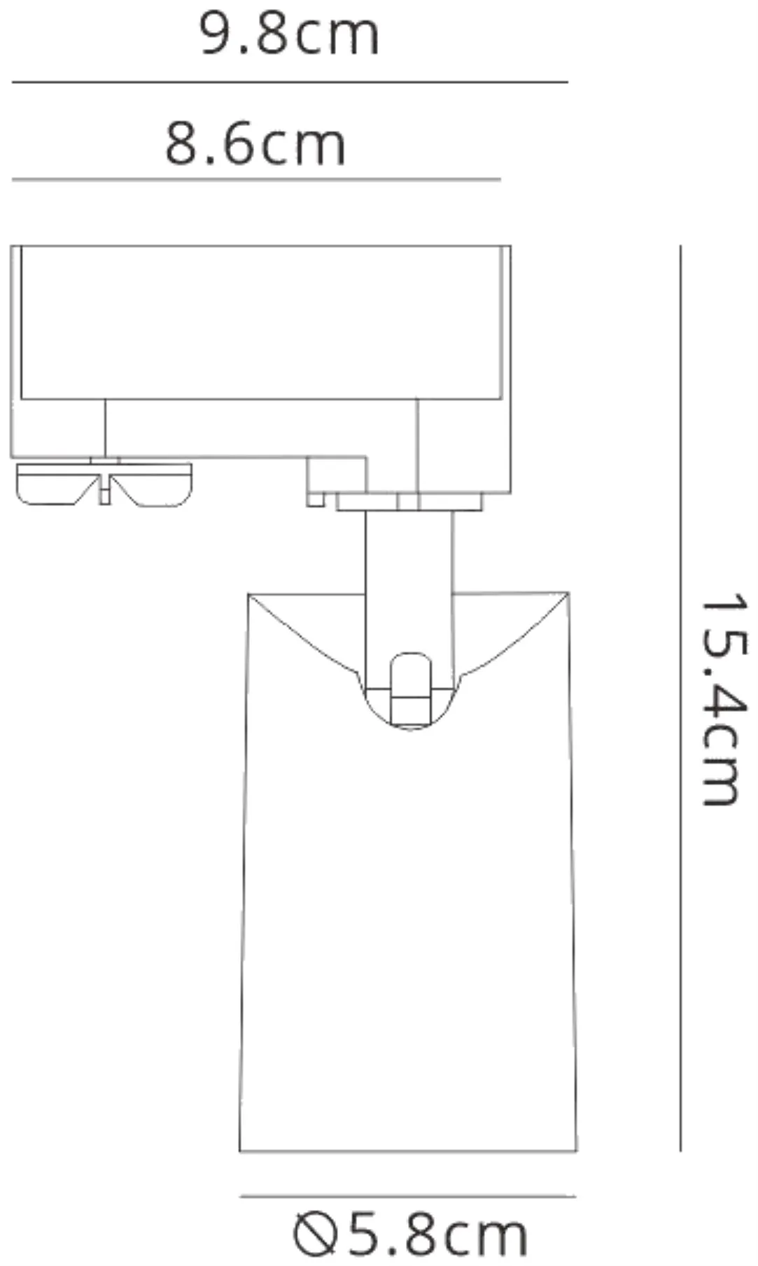 Sal Track Light 3 Circuit 1 Light Matt White M6717  Mantra Fusion Sal Matt White